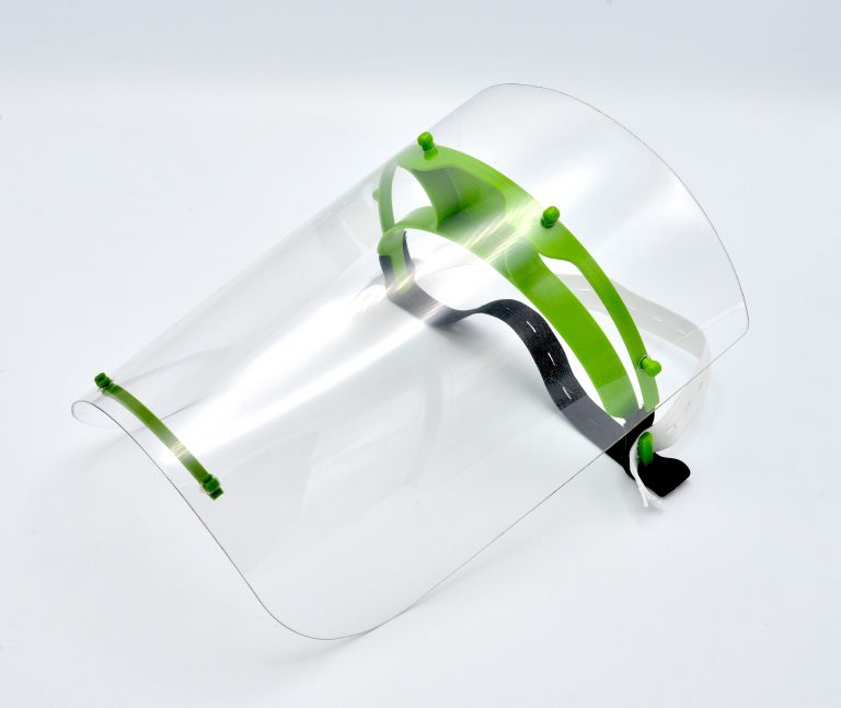 Kunststoffvisier komplett / Englisch:Plastic visor complete