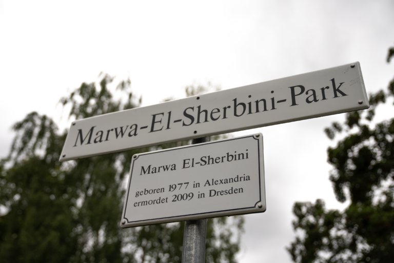 Marwa-El-Sherbini-Park Marwa El-Sherbini geboren 1977 in Alexandria ermordet 2009 in Dresden